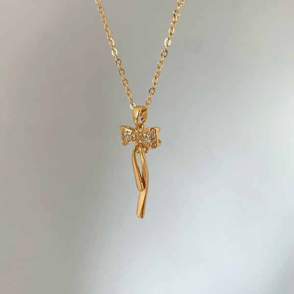 Bow Charm Necklace - Khvab