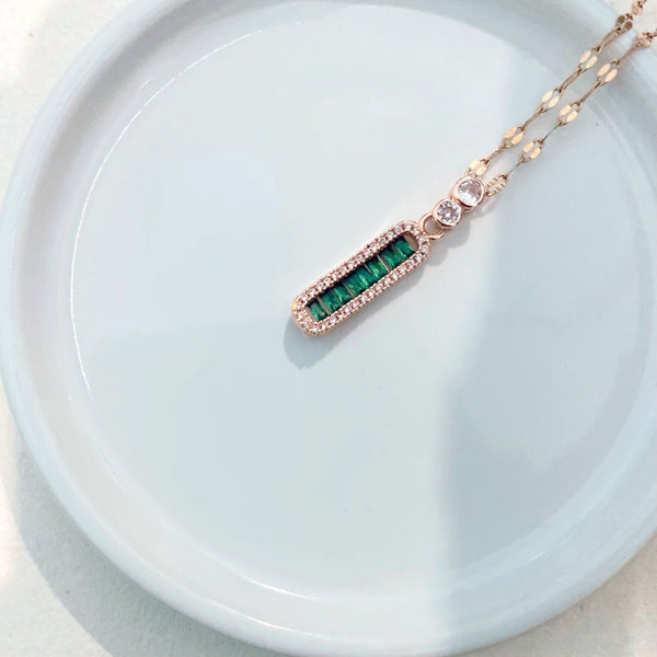 Emerald Pill Pendant - Khvab