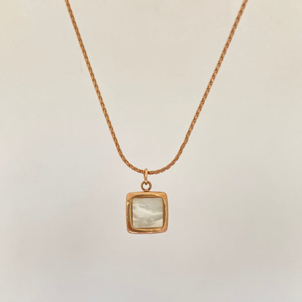 Marble Mist Pendant- 18K Gold Plated - Khvab