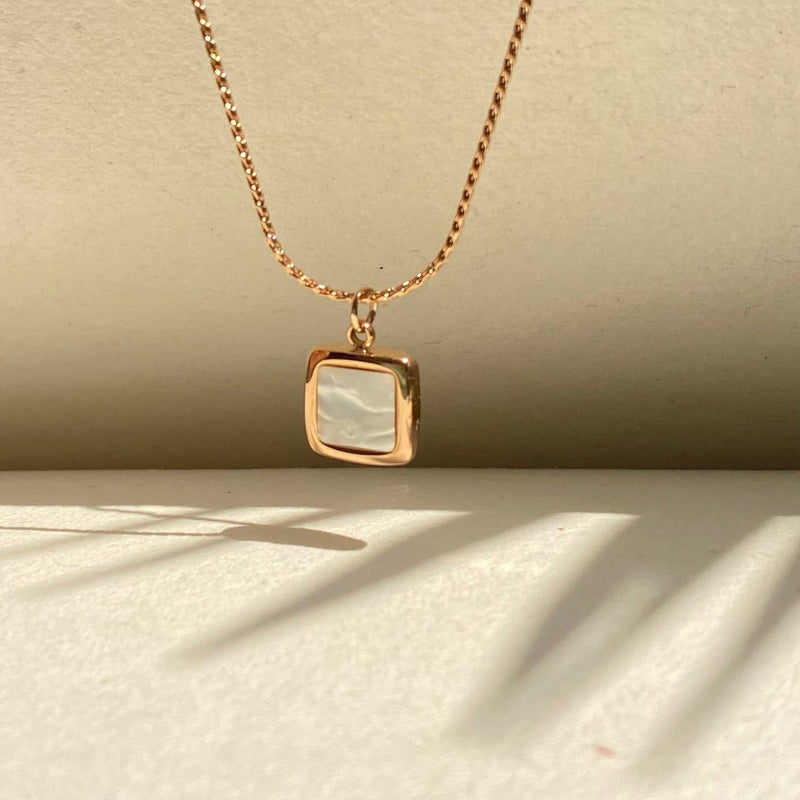 Marble Mist Pendant- 18K Gold Plated - Khvab