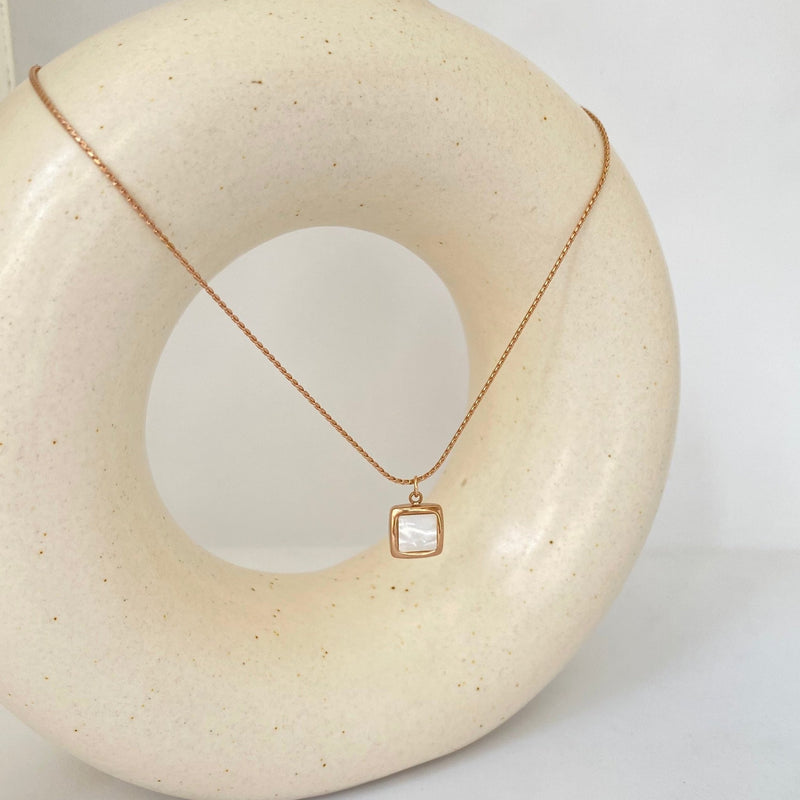 Marble Mist Pendant- 18K Gold Plated - Khvab