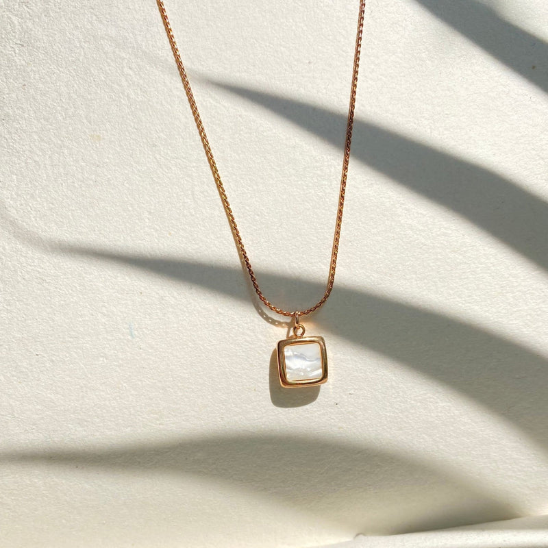 Marble Mist Pendant- 18K Gold Plated - Khvab